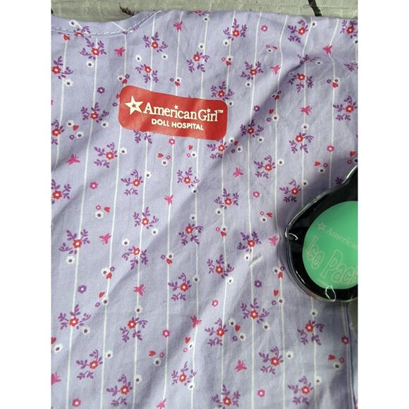 American Girl Doll Hospital Gown Yellow Cast Penguin Ice Pack - Picture 2 of 5